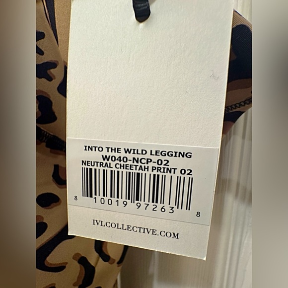 NWT IVL Leopard Print Leggings - Picture 4 of 5